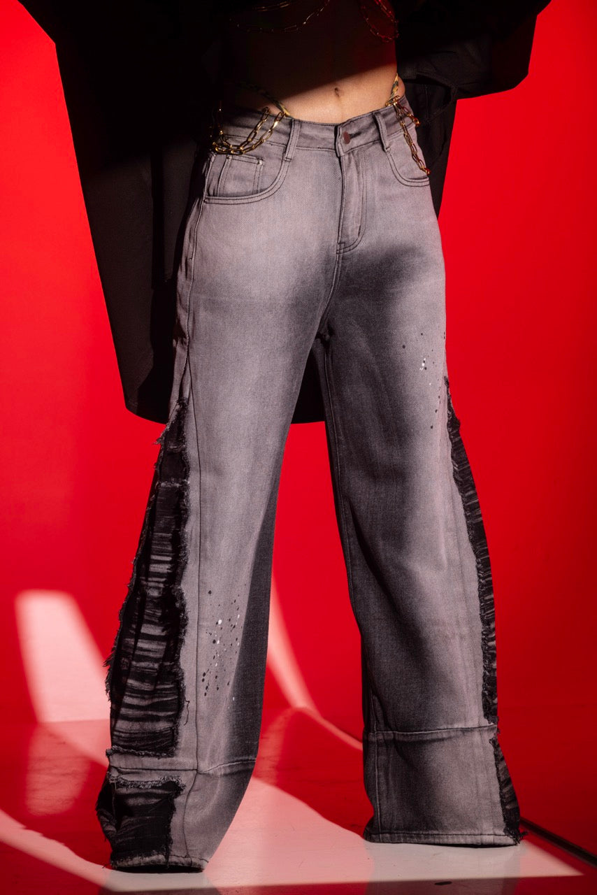 Shadow Slash Ruche Denim