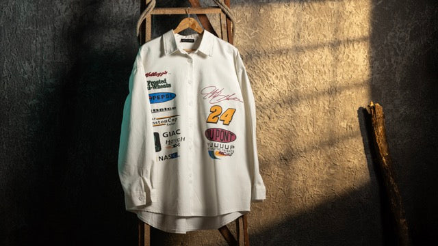 DuoPop Varsity Chalk White Shirt