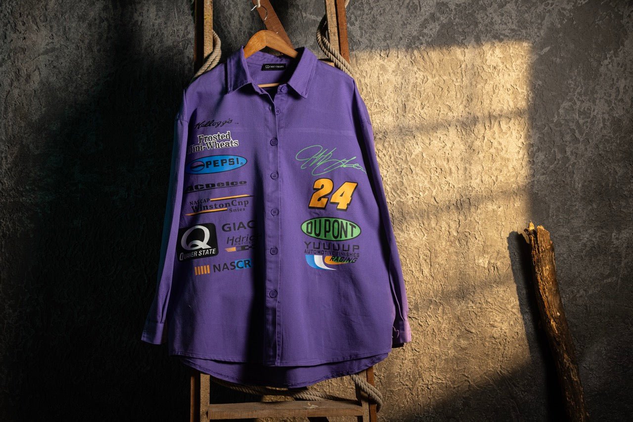 DuoPop Varsity Retro Purple Shirt