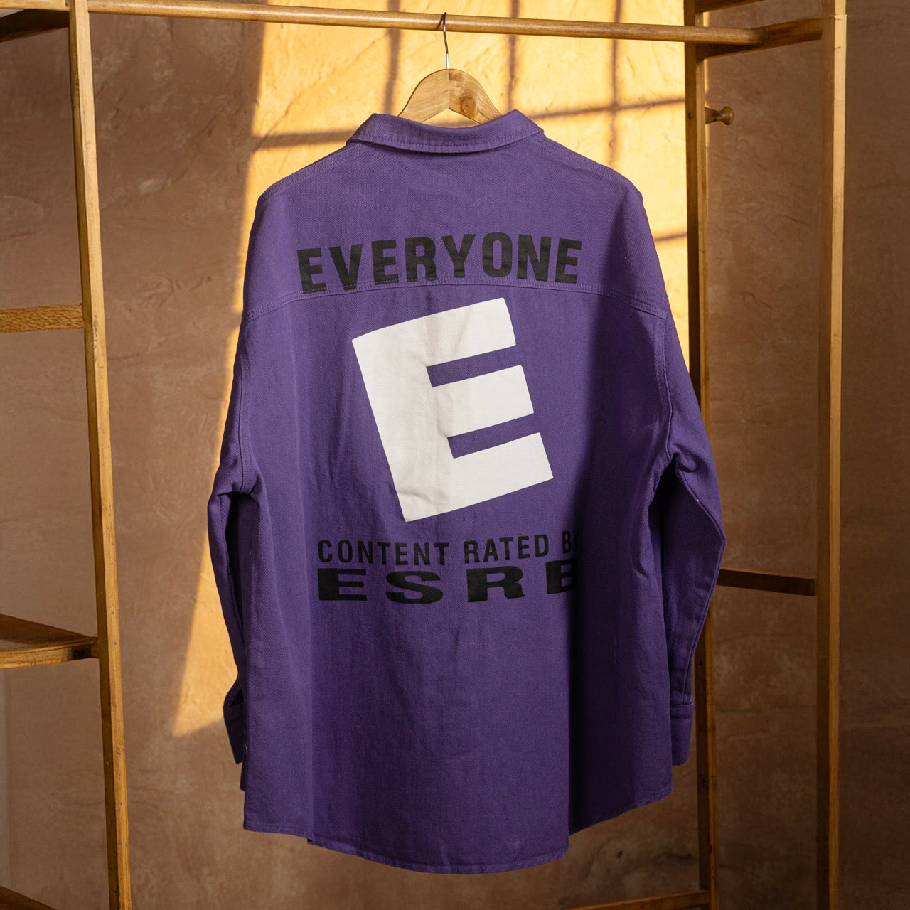 Everyone Oversized Block Royal Purple Shirt