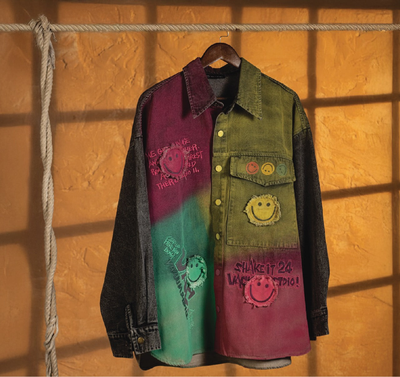Graffiti Fade Block Jacket